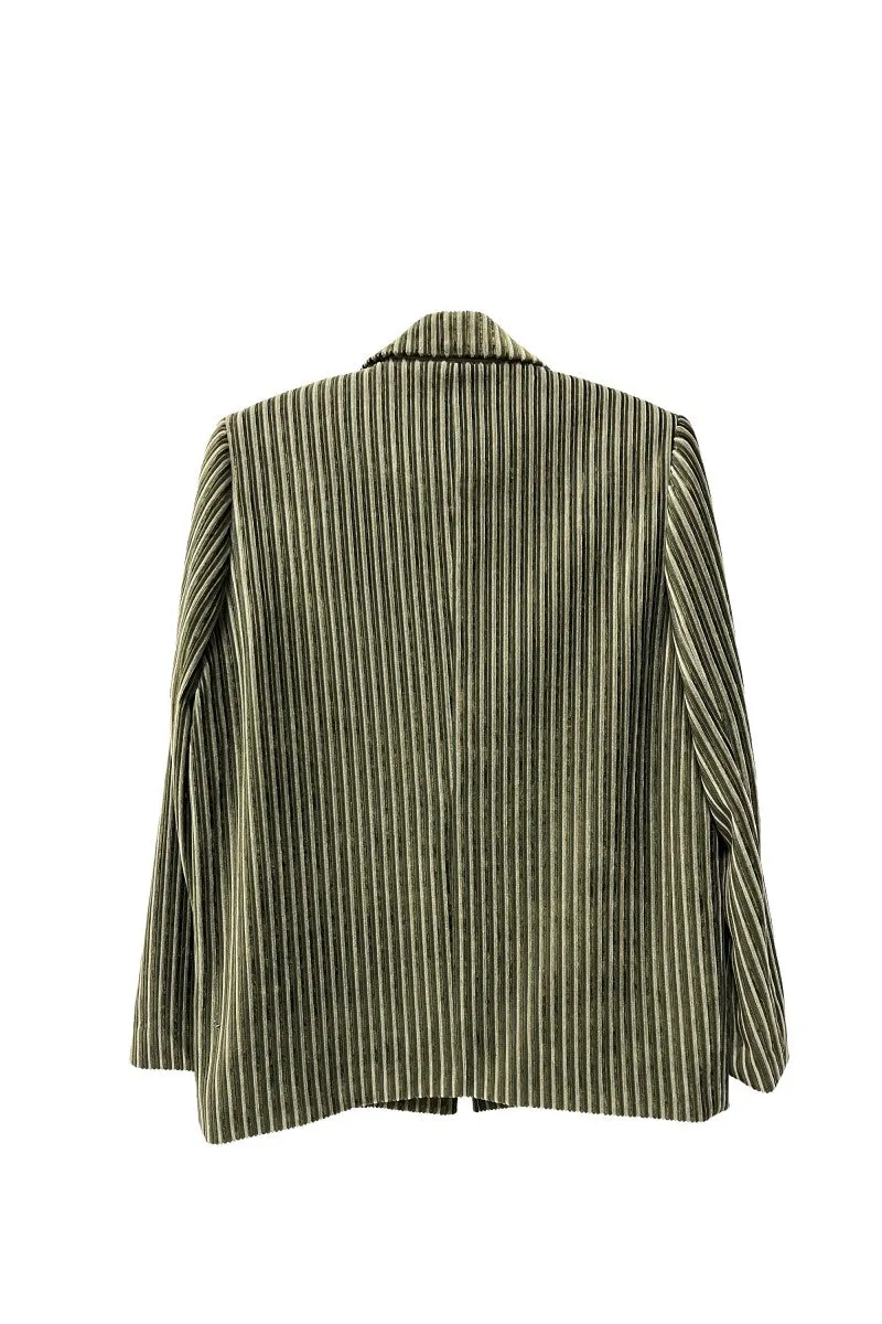 Khaki Corduroy Blazer