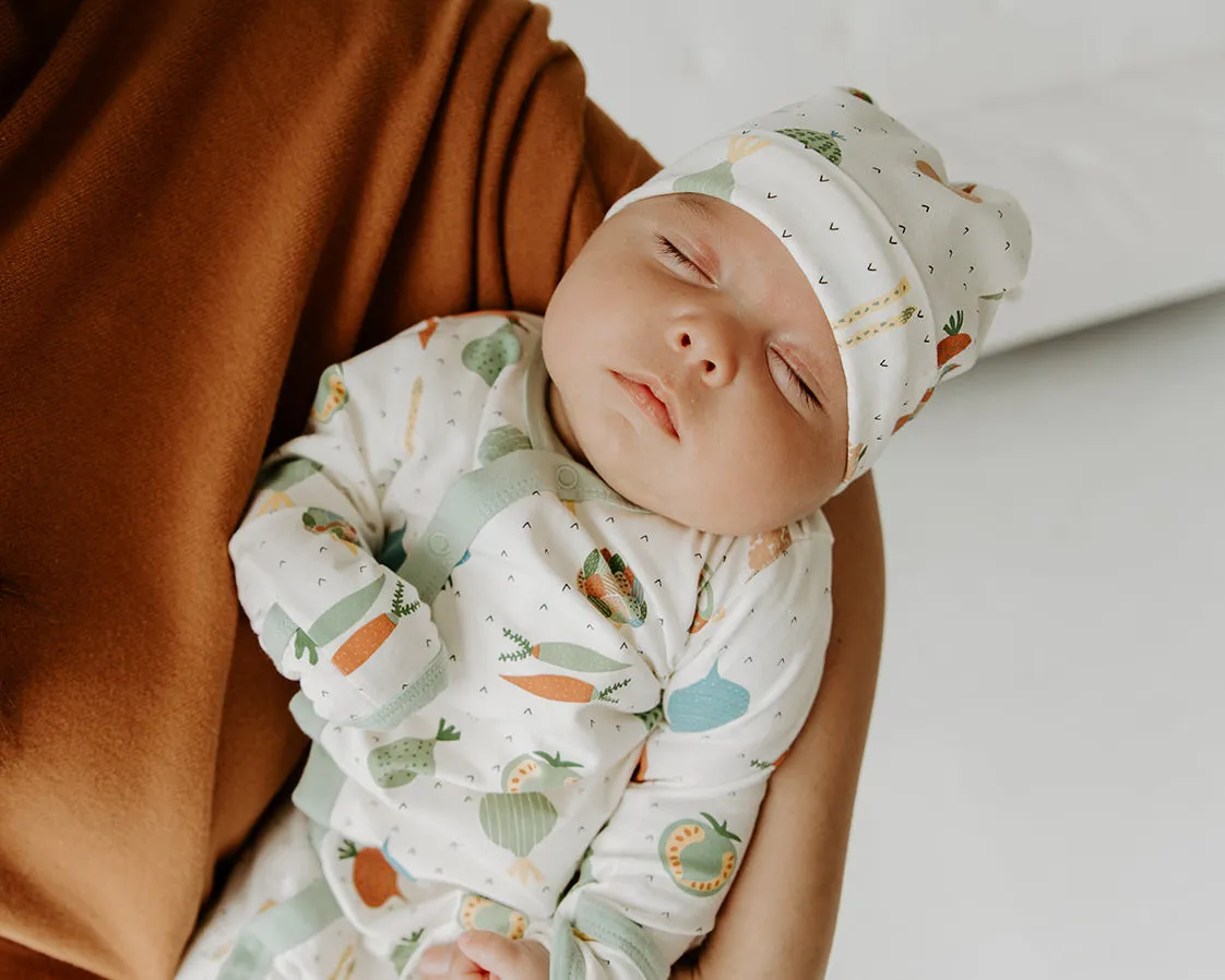Kimono Baby Sleep Gown - Veggie Salad (Organic Cotton)