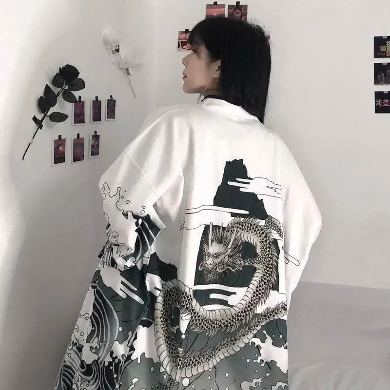 Kimono Court Dragon Femme