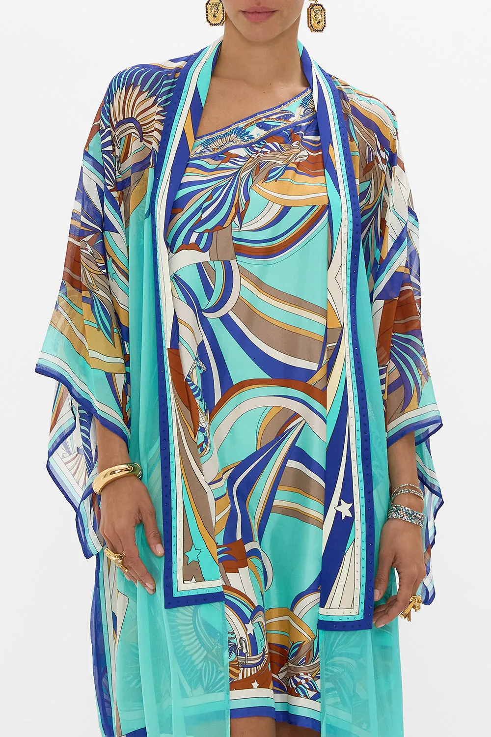 KIMONO LAYER WITH COLLAR OASIS ORACLE