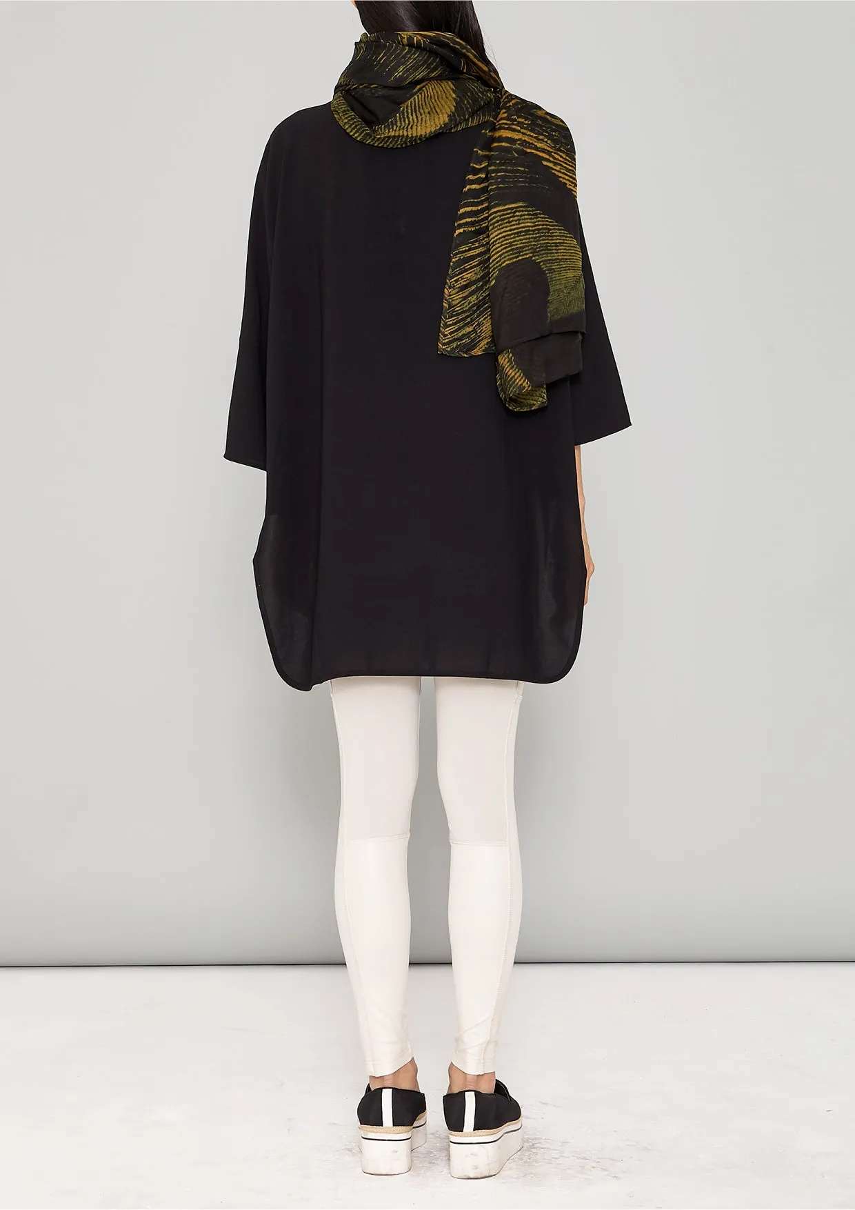 KIMONO SHIRT - black plain
