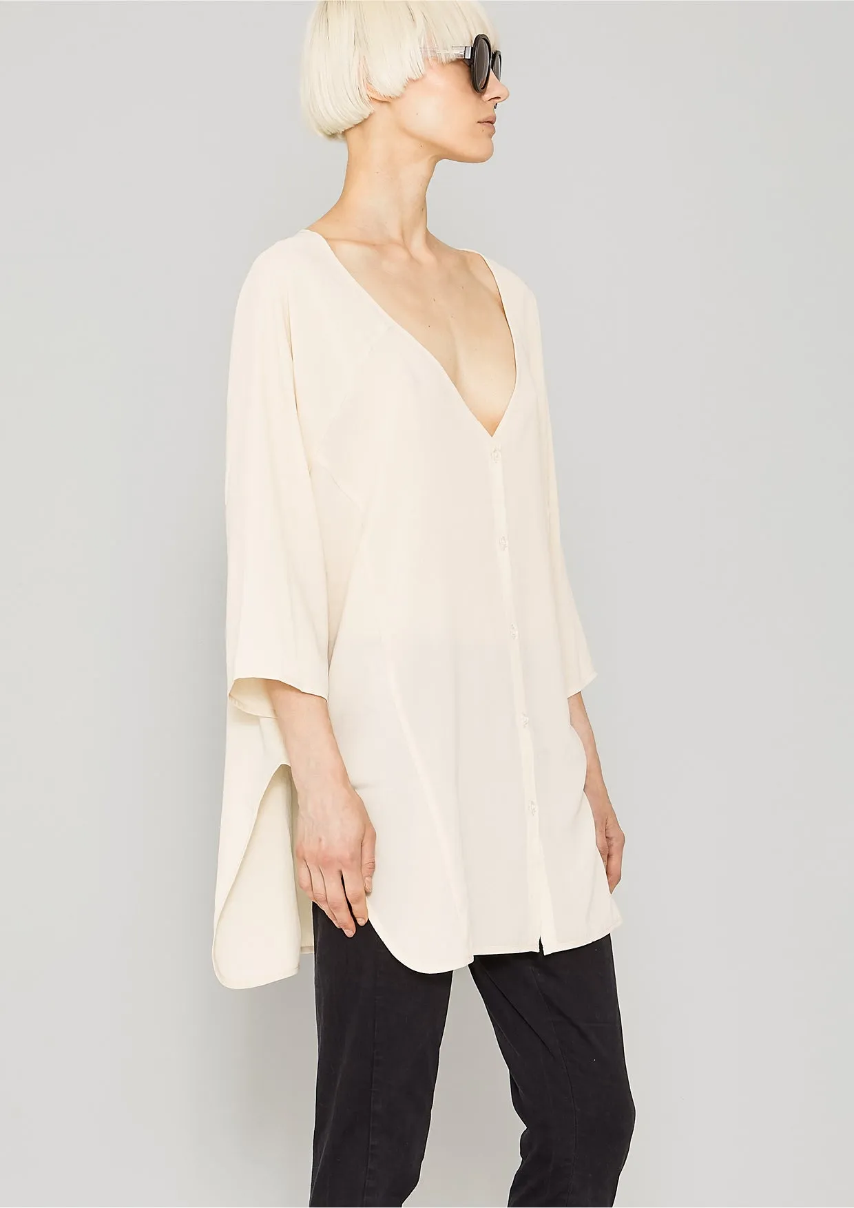 KIMONO SHIRT - creme