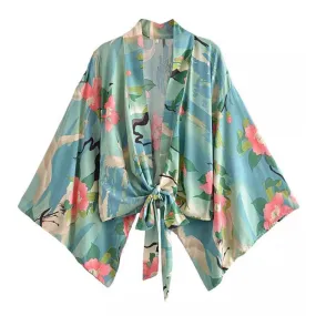 Kimono Tie Top Crane