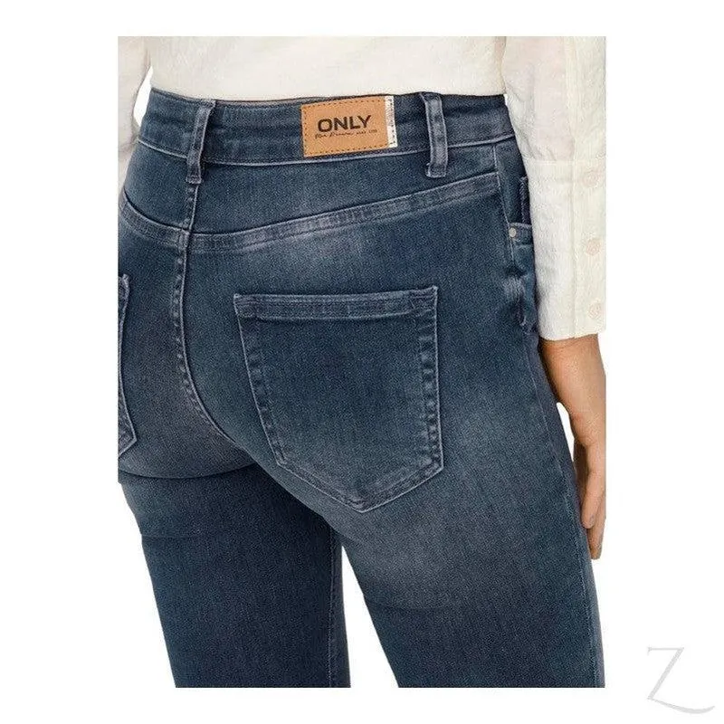 Ladies Super Stretchy Super Skinny Denim Jeans | Raw Hem | "Phela"