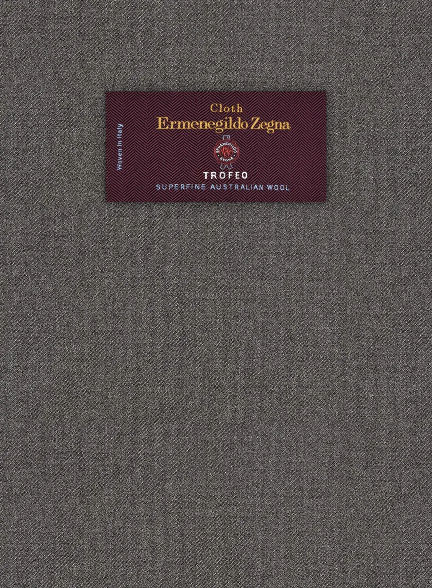 Lanificio Zegna Trofeo Couture Brown Wool Jacket