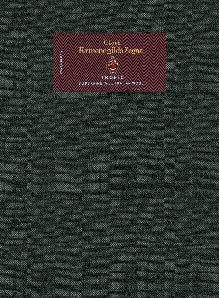 Lanificio Zegna Trofeo Sacramento Green Wool Jacket
