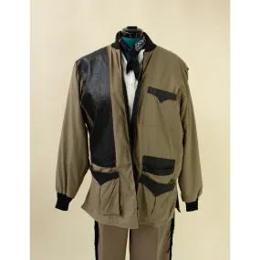 Leather and Mixed Materials Unique Coat