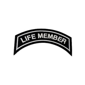Life Member Patch in Silver - SMALL