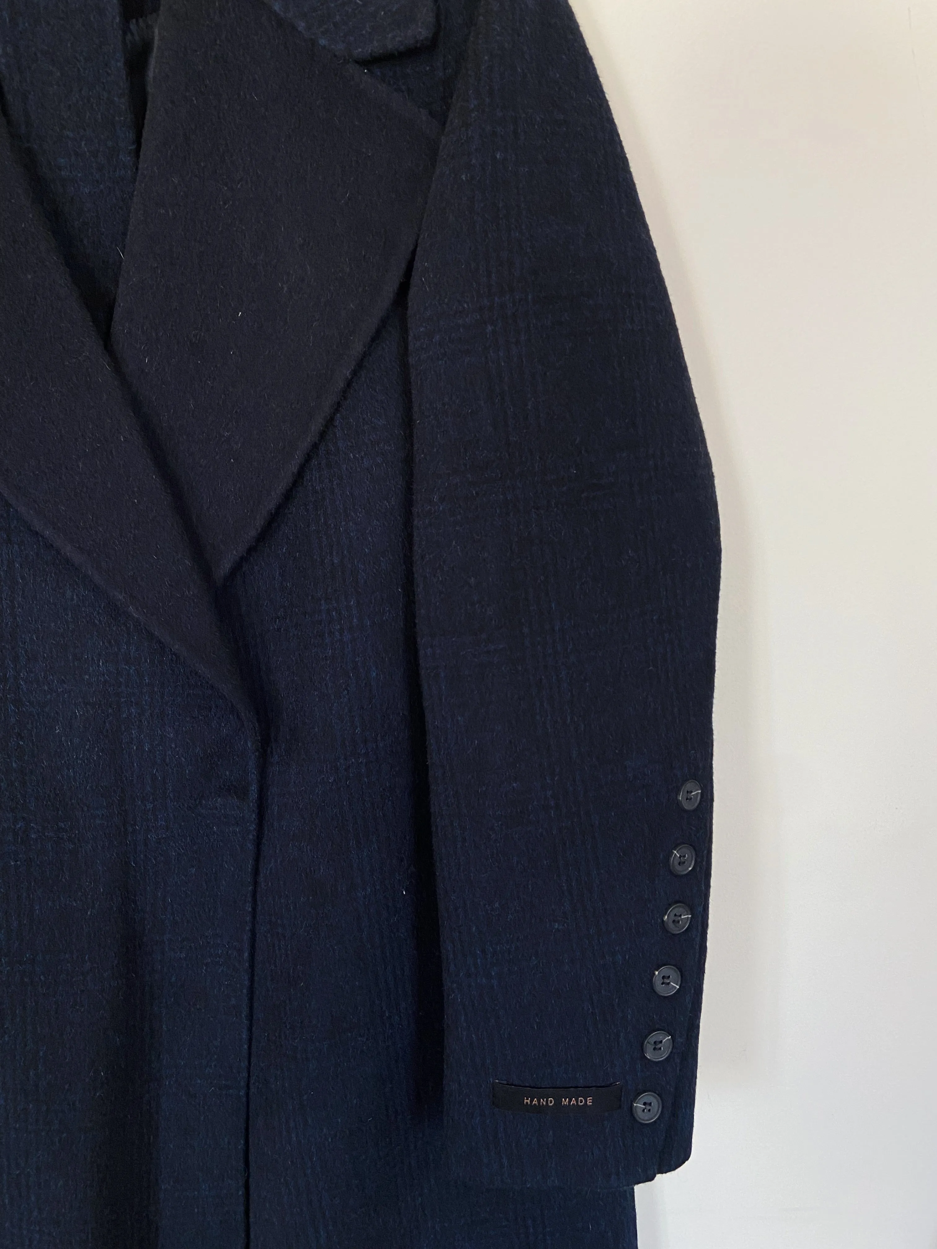 Long Blue Wool Coat