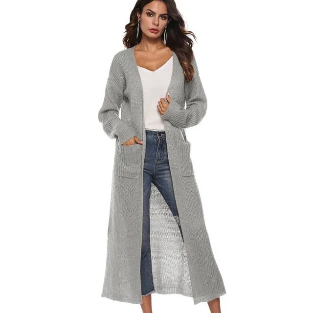 Long Cardigan Thick Kimono Long Sleeve Sweater