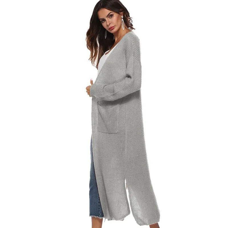 Long Cardigan Thick Kimono Long Sleeve Sweater