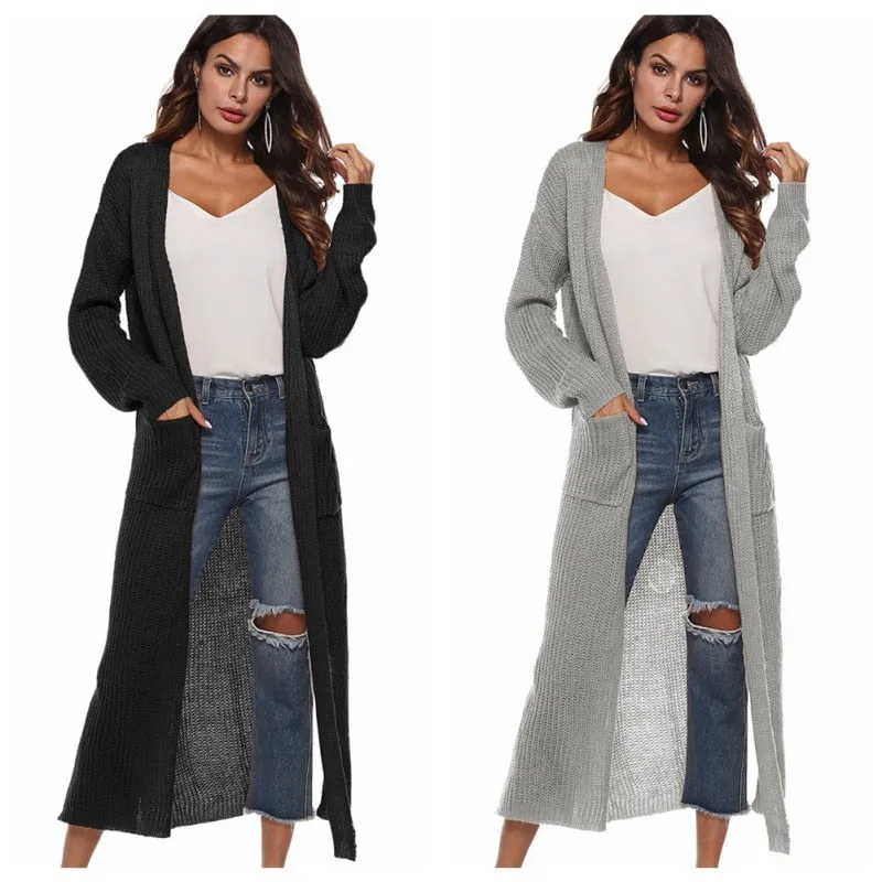 Long Cardigan Thick Kimono Long Sleeve Sweater