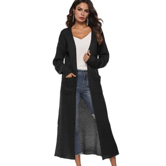 Long Cardigan Thick Kimono Long Sleeve Sweater