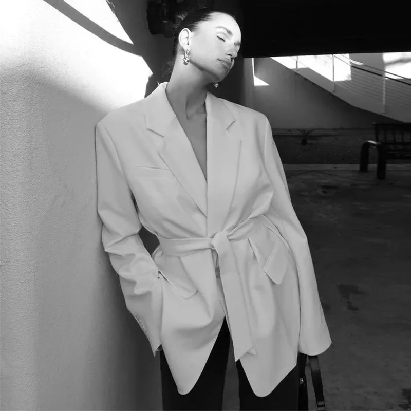 Long Sleeve Lapel Blazer