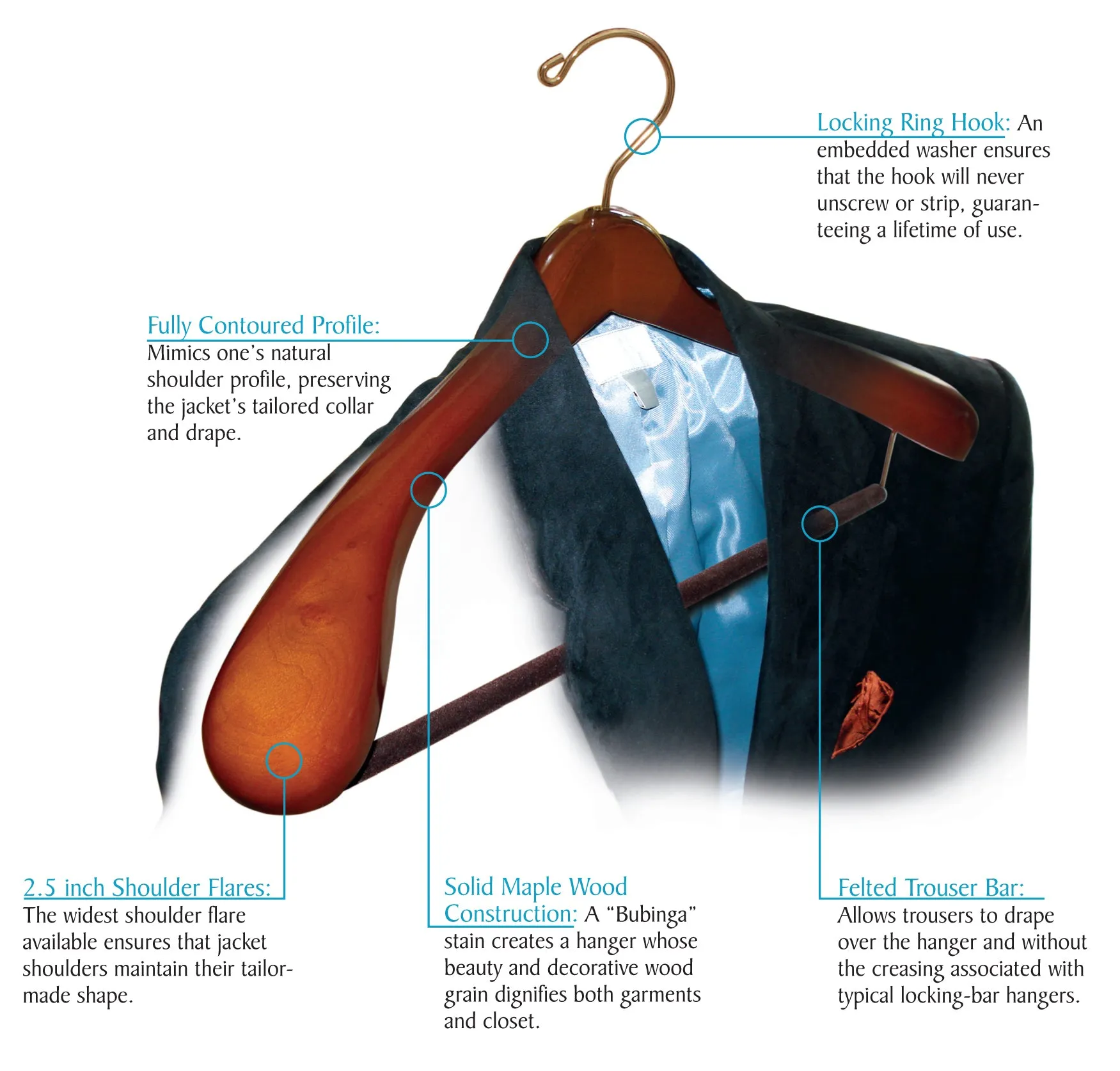 Luxury Wooden Suit Hanger