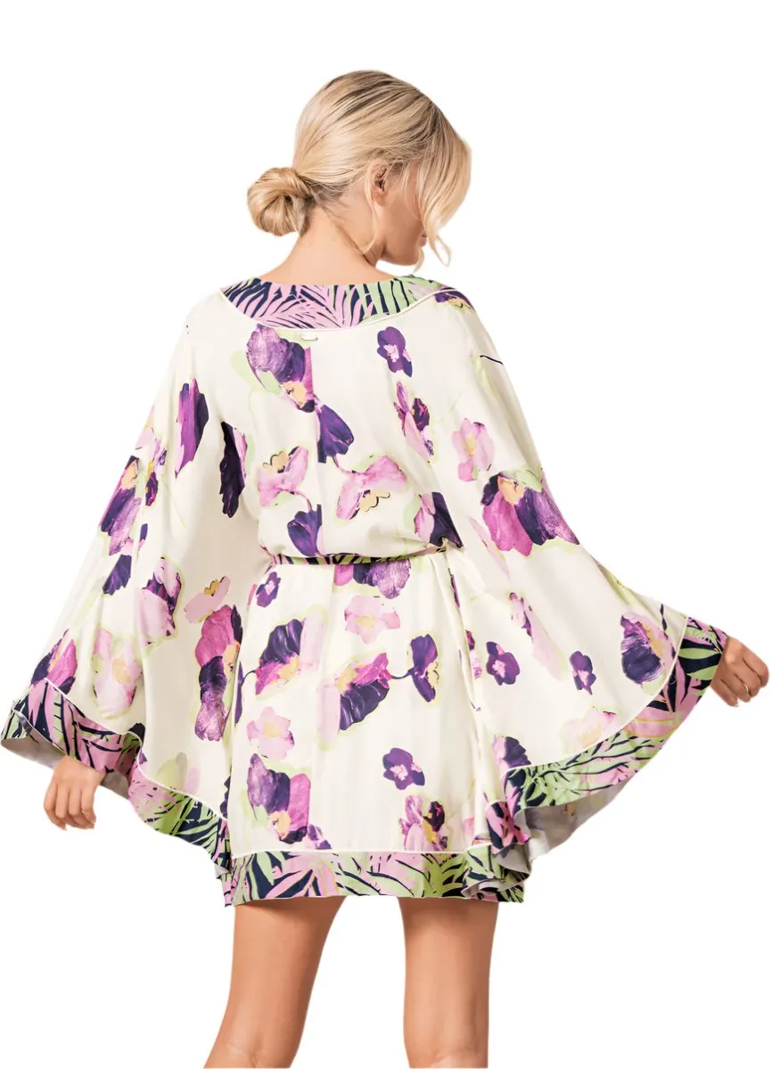 Maaji Floating Floral Adele Sleep Kimono