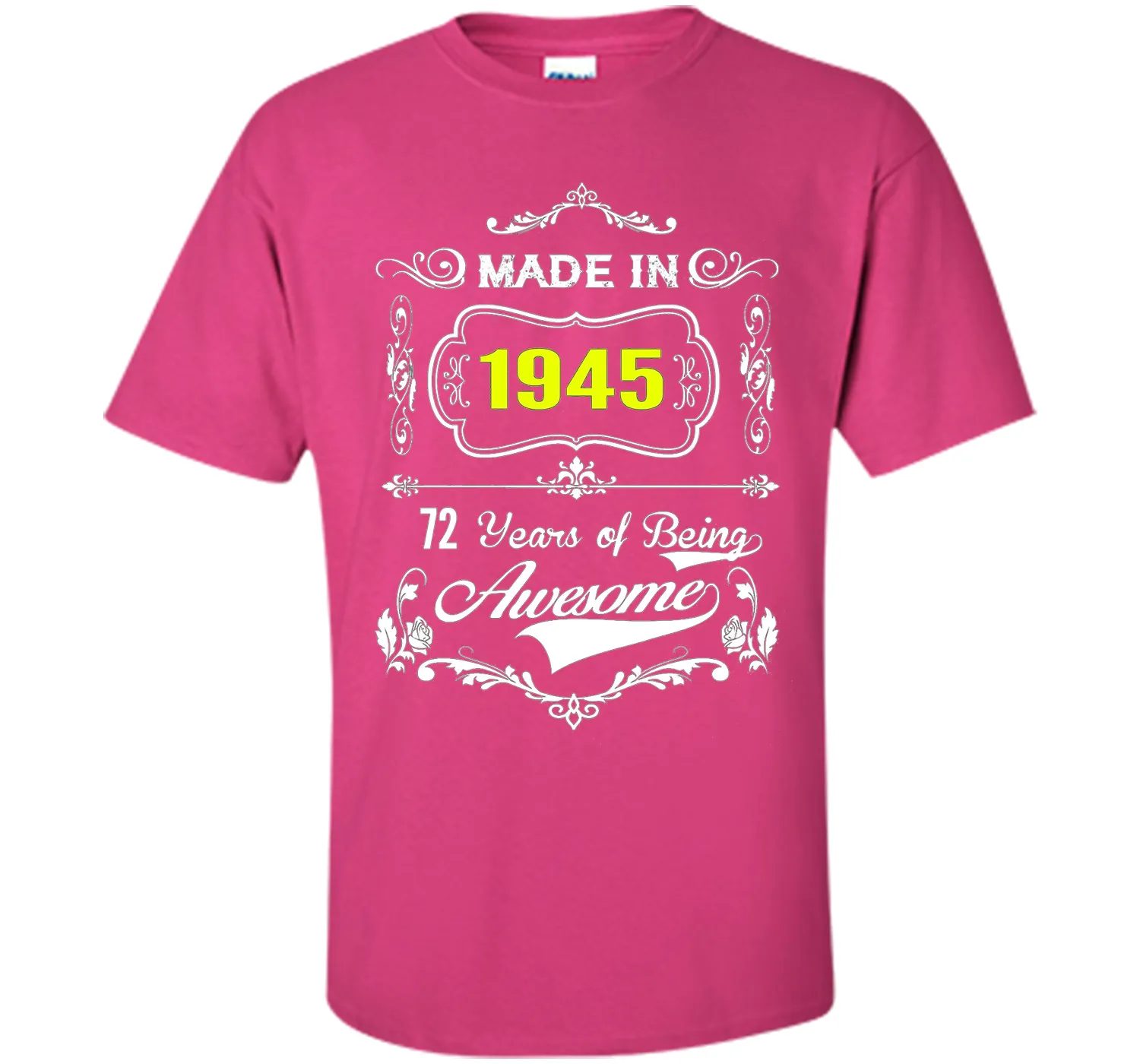Made in 1945 Tshirt 72th Birthday 72 Years Gift