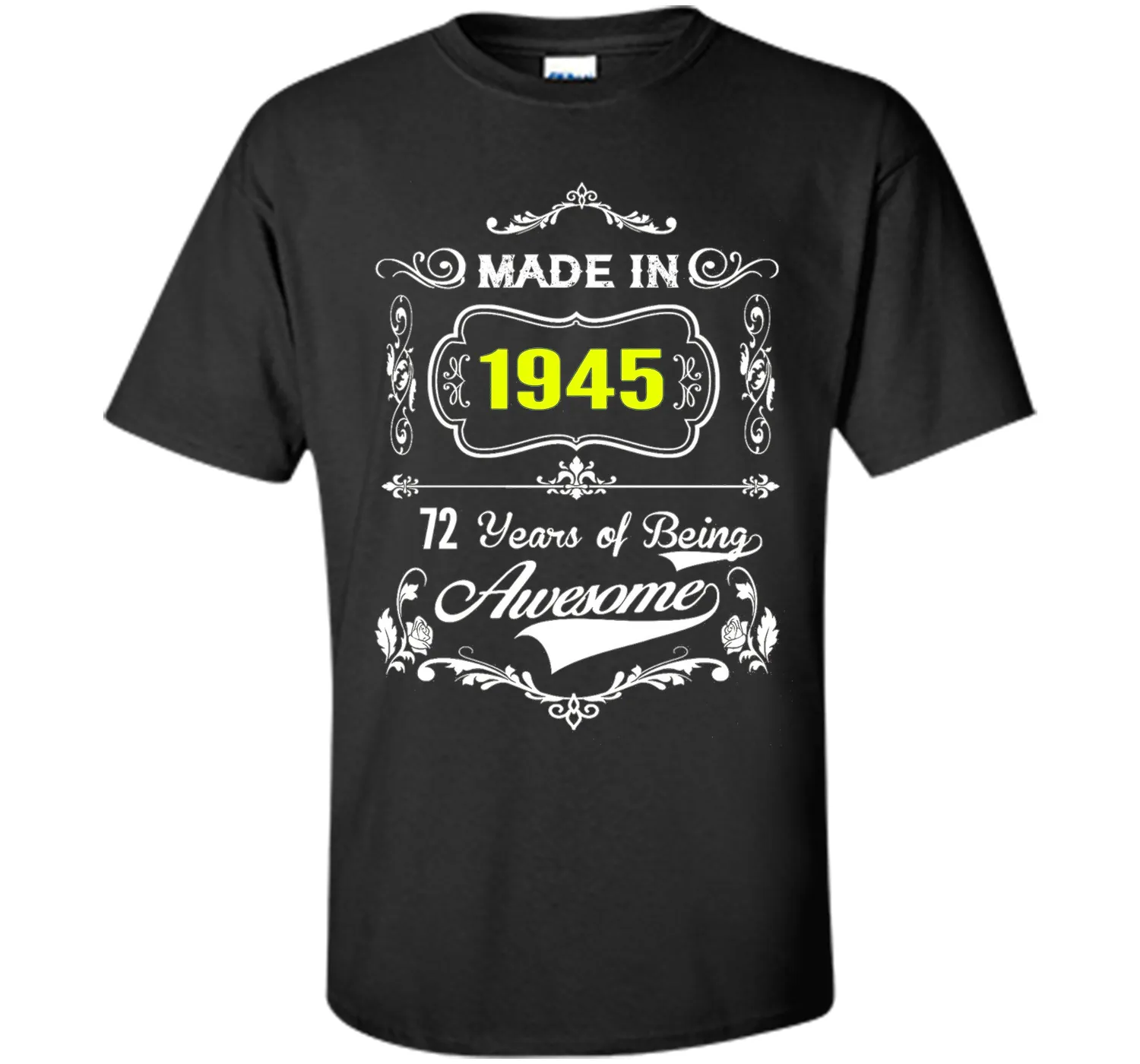 Made in 1945 Tshirt 72th Birthday 72 Years Gift