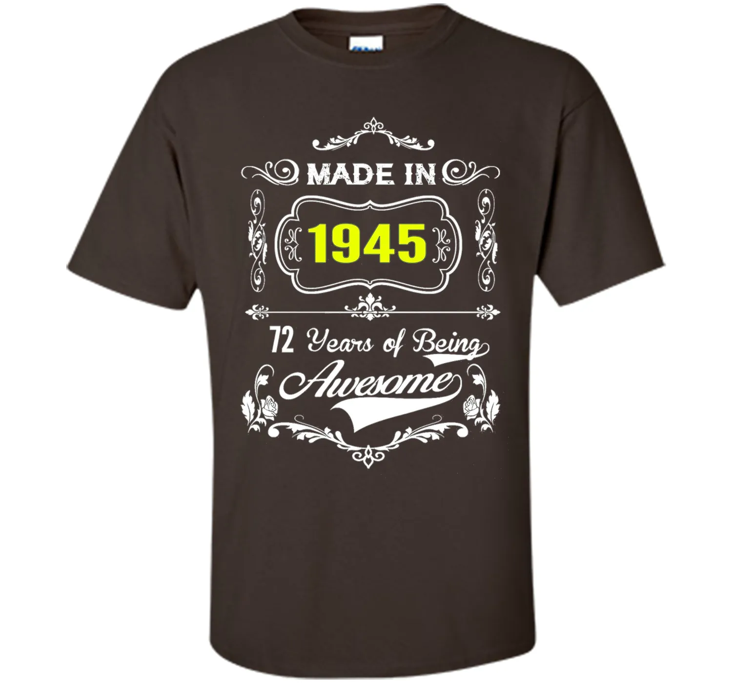 Made in 1945 Tshirt 72th Birthday 72 Years Gift