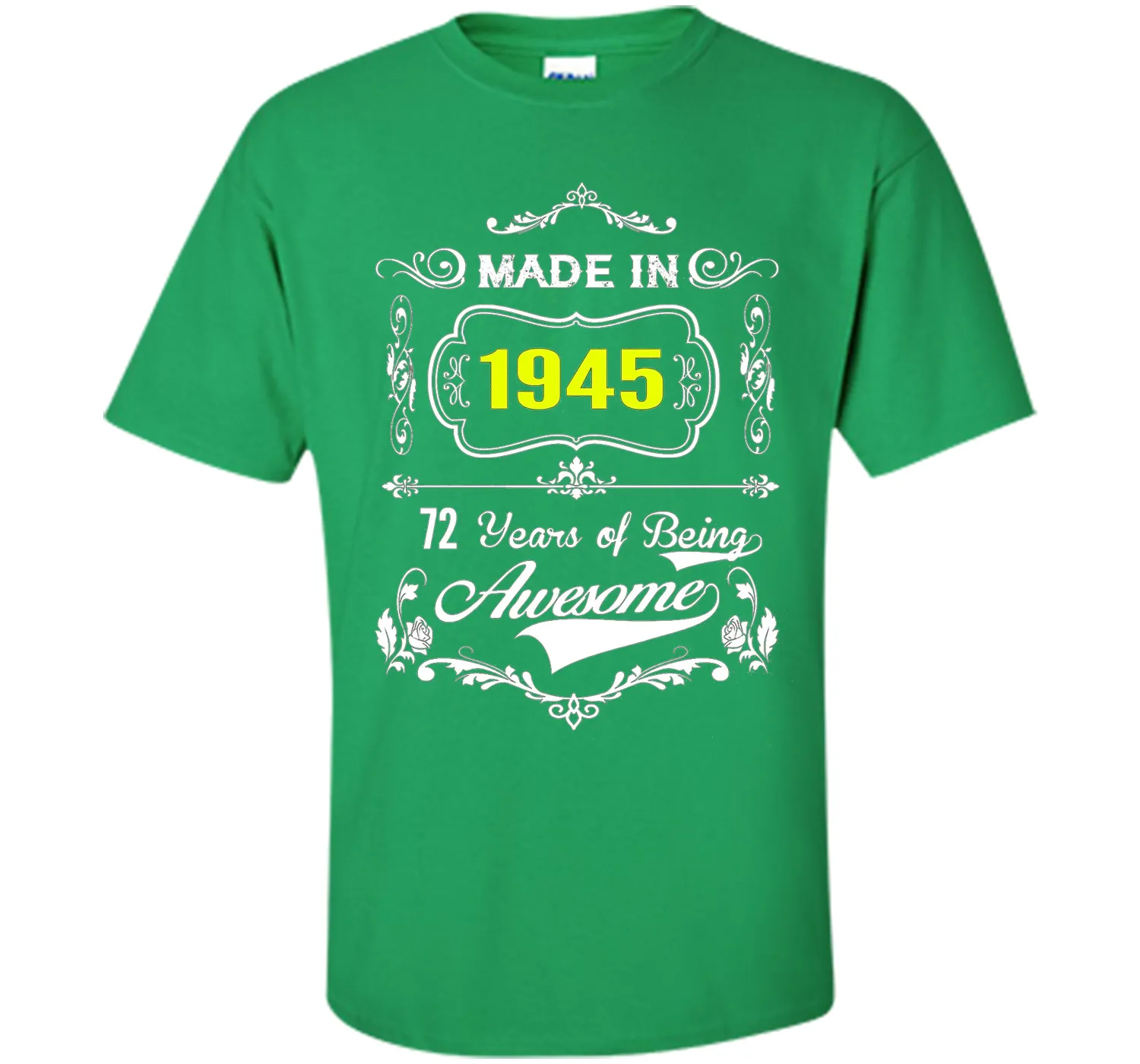 Made in 1945 Tshirt 72th Birthday 72 Years Gift
