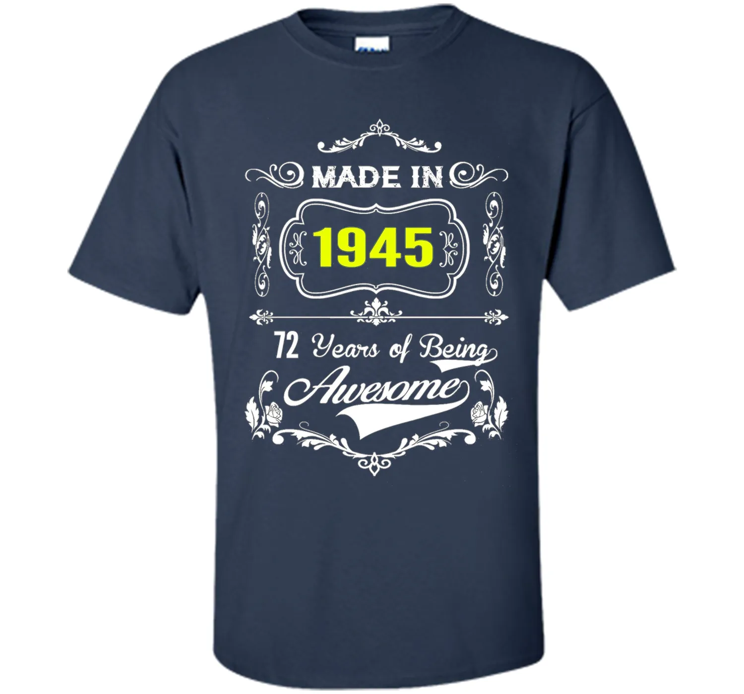 Made in 1945 Tshirt 72th Birthday 72 Years Gift
