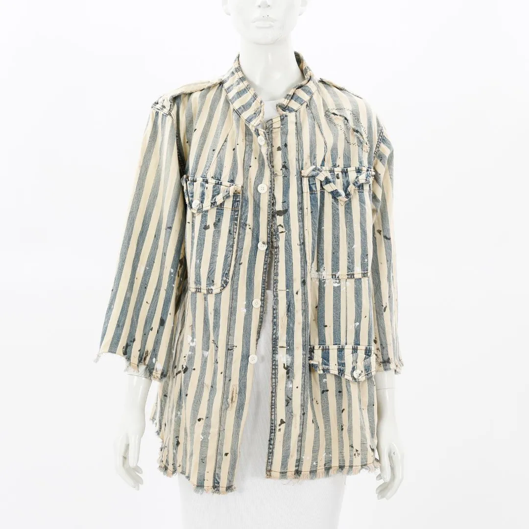 Magnolia Pearl 'Militia' Striped Sanforized Jacket Size O/S