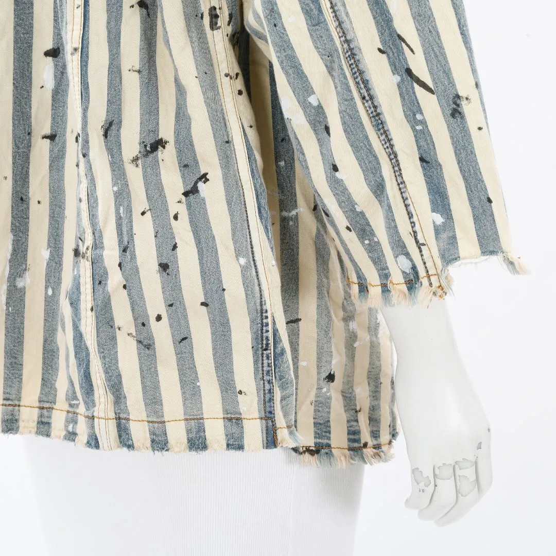 Magnolia Pearl 'Militia' Striped Sanforized Jacket Size O/S