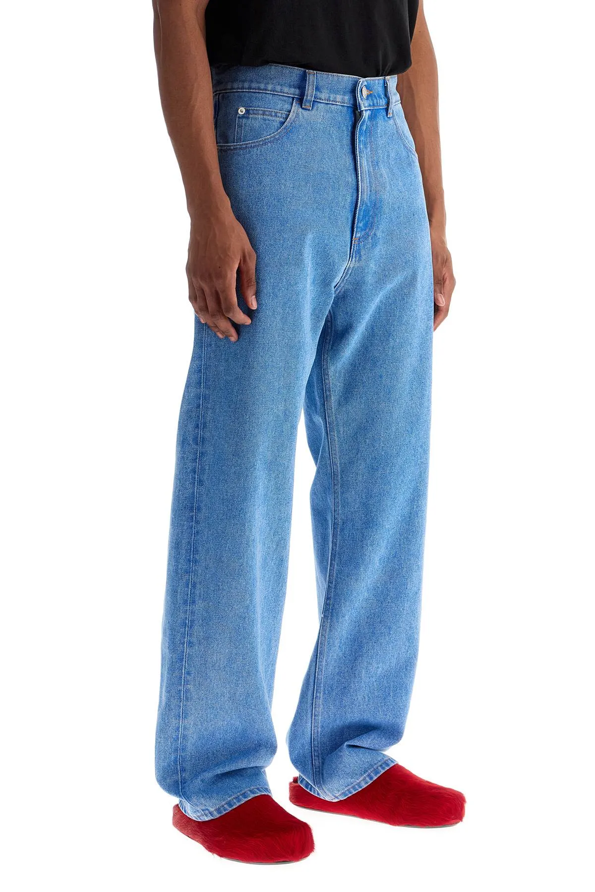 Marni Organic Coated Denim Jeans In