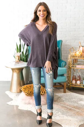 Meet Me In Napa Tunic in Dark Purple