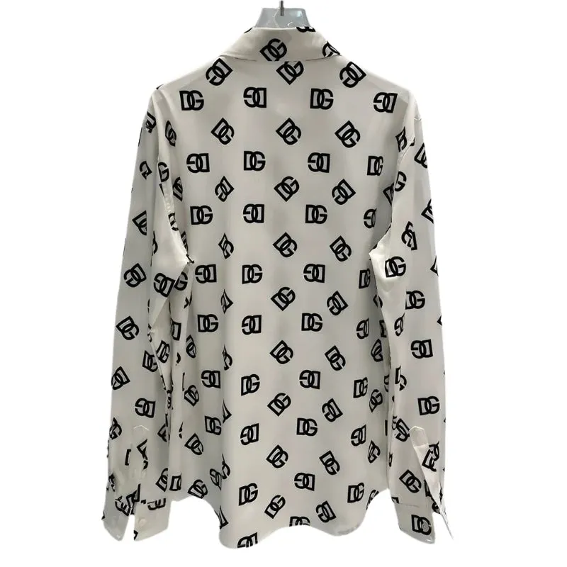 Men's Long Sleeve Printed Shirt with Lapel Buttons – Soft, Comfortable & Breathable Fabric