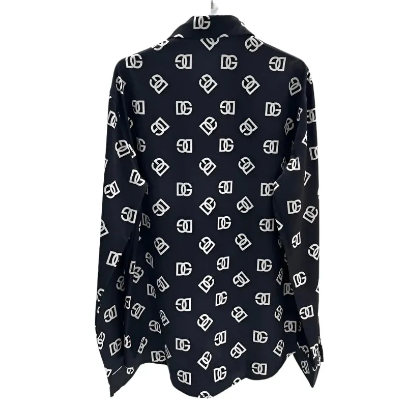 Men's Long Sleeve Printed Shirt with Lapel Buttons – Soft, Comfortable & Breathable Fabric