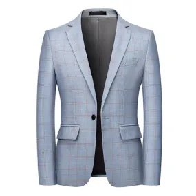 Men's Slim Fit British Check Small Blazer