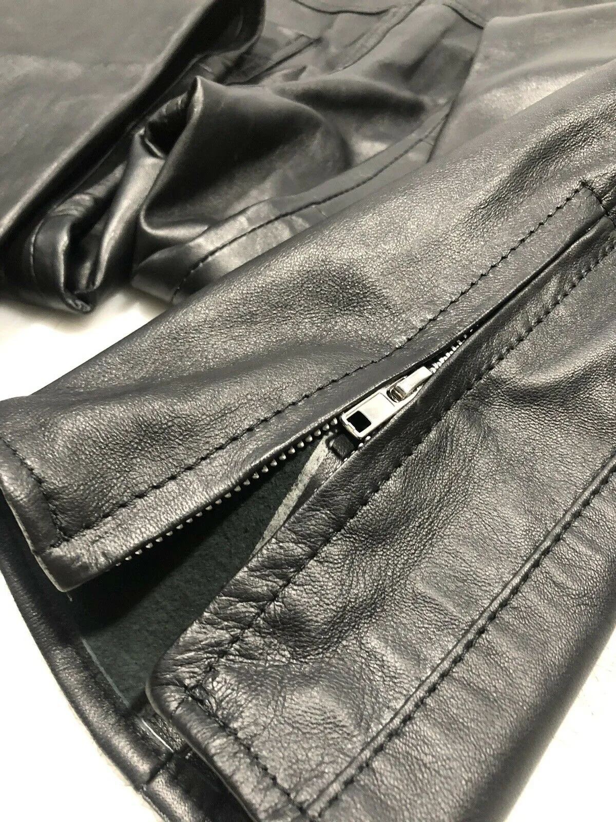 Mens Soft Leather Genuine Sheep Leather Party Pants Slim Fit Real Leather Pant