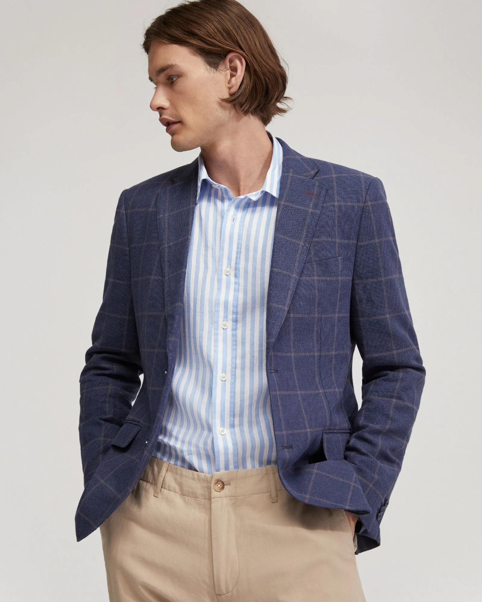 Milton Half Lined Blend Blazer