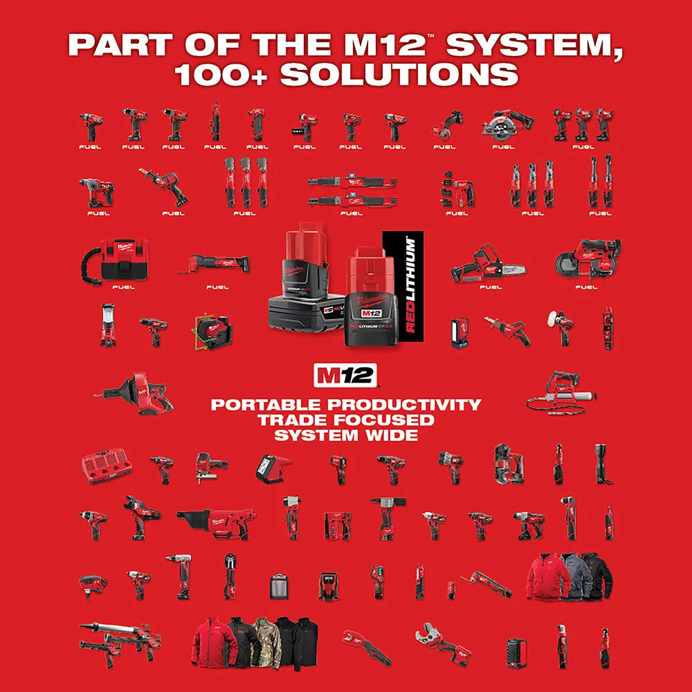 Milwaukee 2435-20 M12 Cable Stripper (Tool-Only)