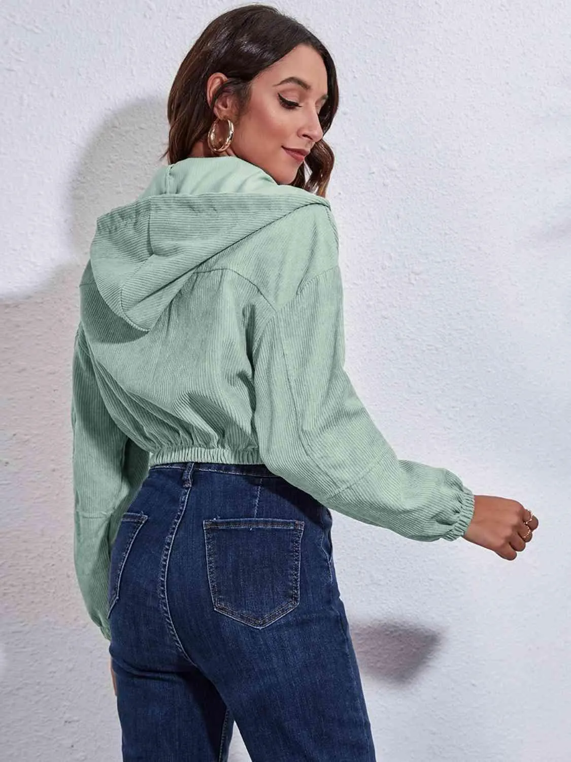 Modern Warmth Cropped Hooded Jacket