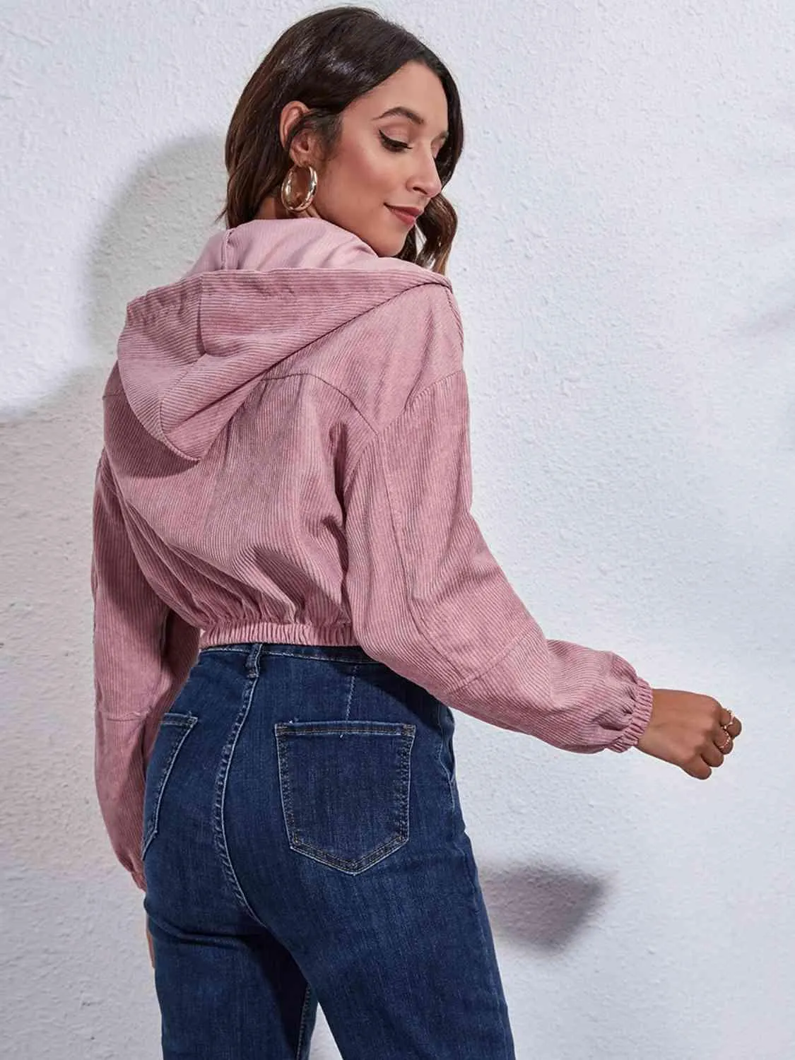 Modern Warmth Cropped Hooded Jacket