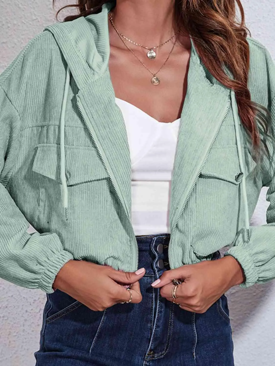 Modern Warmth Cropped Hooded Jacket