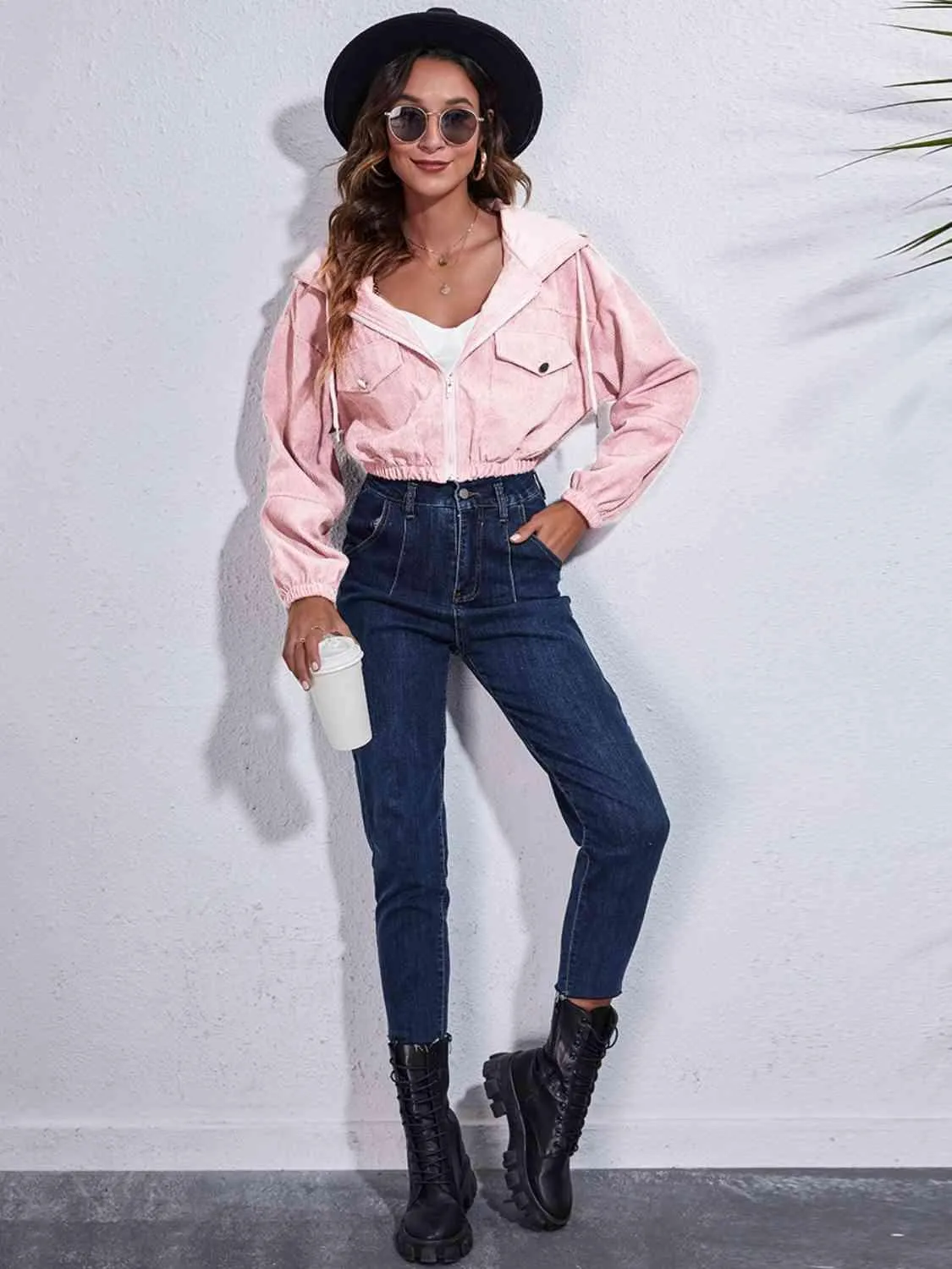 Modern Warmth Cropped Hooded Jacket