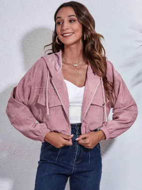 Modern Warmth Cropped Hooded Jacket