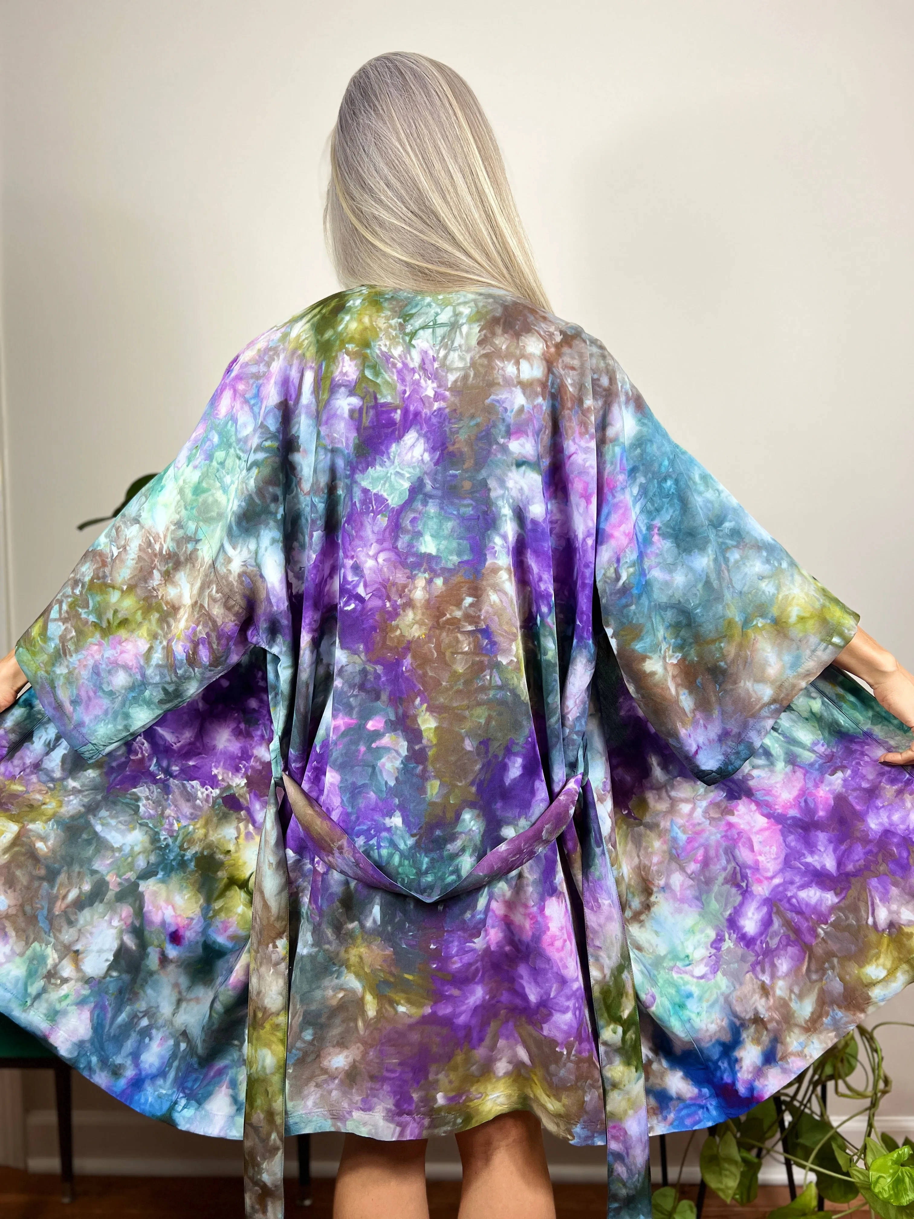 Mystical forest kimono robe
