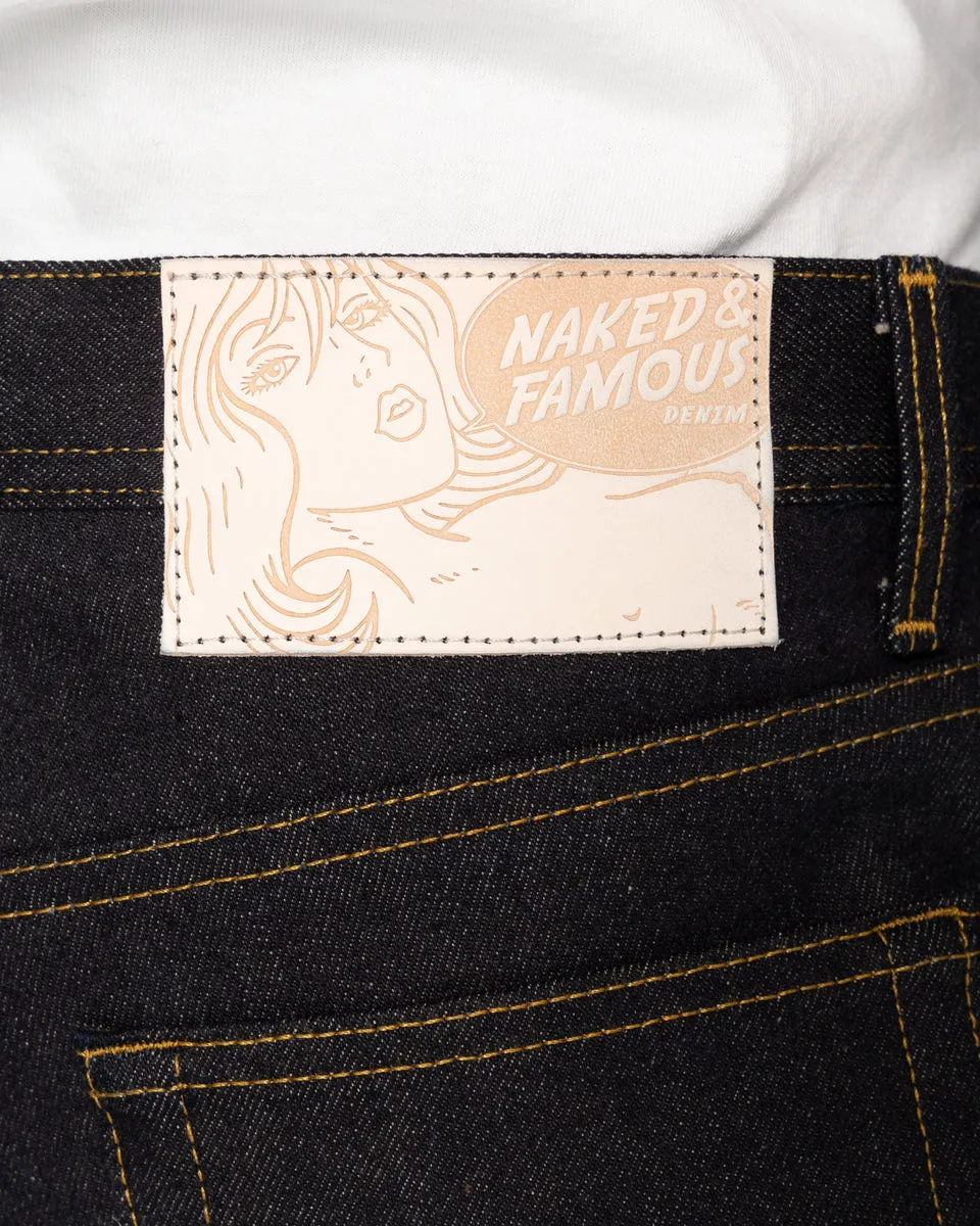 Naked & Famous Denim Weird Guy Regular Tapered Mens Jeans - All Natural Foxfibre Selvedge