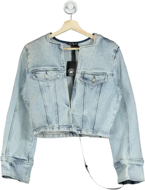 Noughts & Kisses Light Blue Cropped Denim Jacket UK S