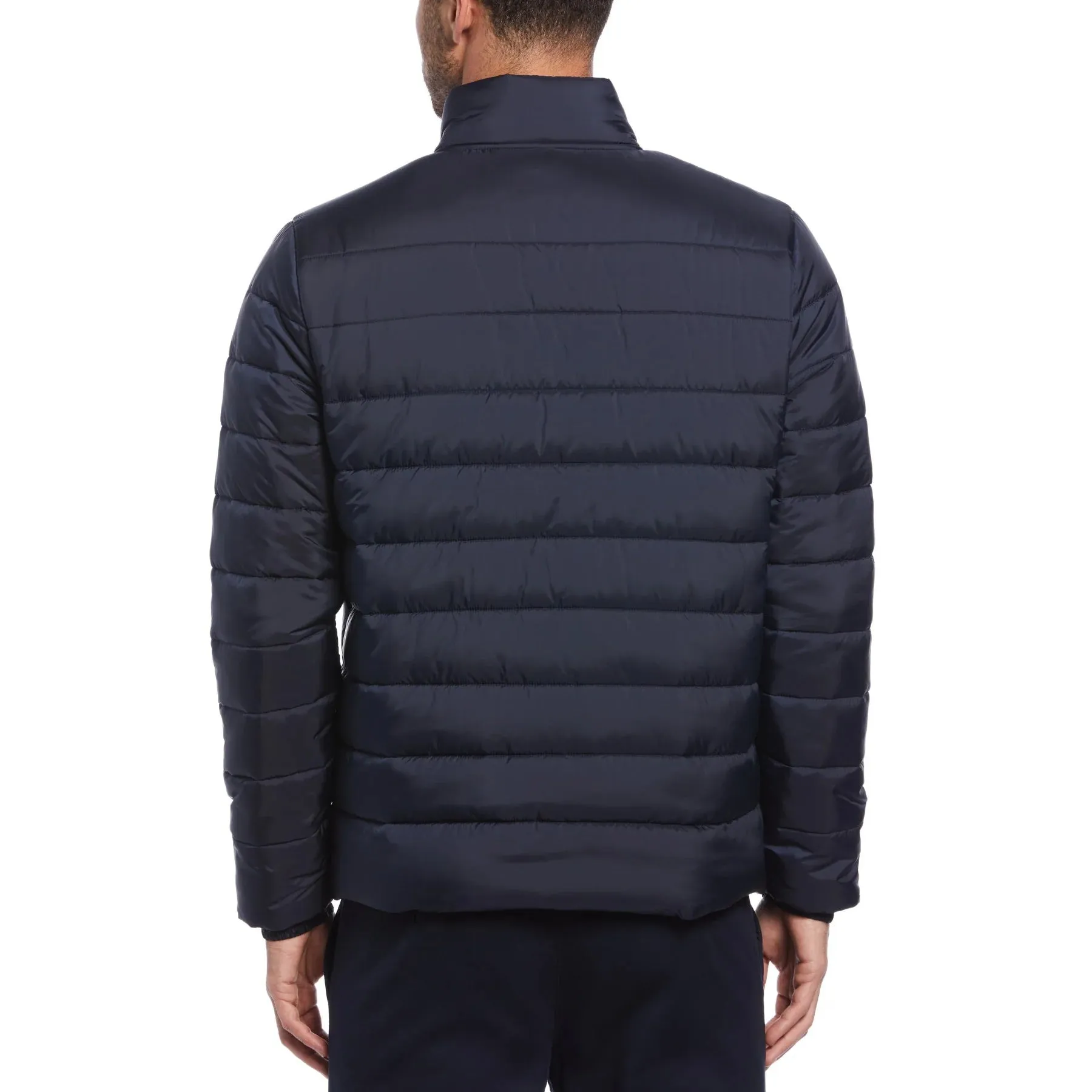Original Penguin Water Resistant Lightweight Slim Fit Puffer Jacket - Dark Sapphire