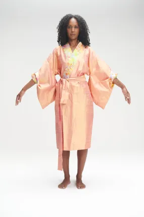 Peach Silk Kimono