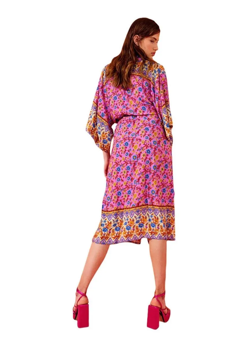 Penny Kimono - Fushcia Pink