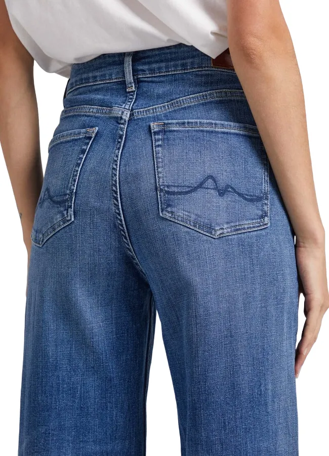 Pepe Jeans pantalone largo Lexa Sky High PL204162CS58 blu
