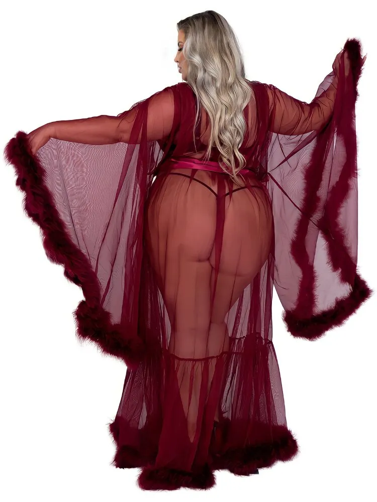 Plus Size Hollywood Glam Luxury Robe