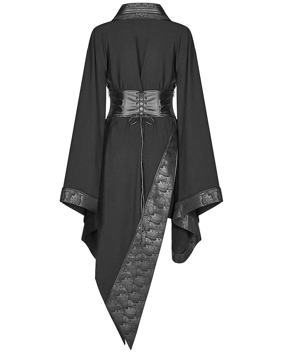 Punk Rave Amaterasu Womens Gothic Asymmetric Kimono Dress