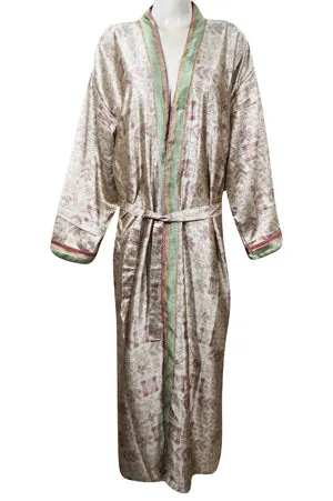 Purple Paisley Print Resort Wear, Flowy Jacket, Duster Jacket, Comfortable Flowy Robe L-2X